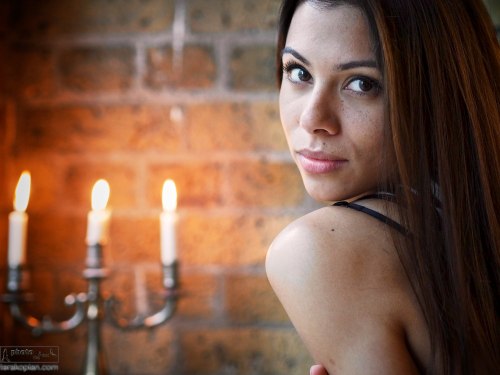 Test shots with the Olympus PEN E-P5 at Olympus's UK press event launching the new camera.  *NB-Image taken on an initial production, pre-final firmware camera*  Model Sonia Yasmin Ali.  London, UK. May 29, 2013. Photo: © Edmond Terakopian   Technical notes: jpeg image processed in Aperture. ISO 2000, Olympus 45mm f1.8 lens