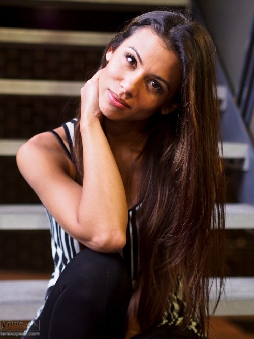 Test shots with the Olympus PEN E-P5 at Olympus's UK press event launching the new camera.  *NB-Image taken on an initial production, pre-final firmware camera*  Model Sonia Yasmin Ali.  London, UK. May 29, 2013. Photo: © Edmond Terakopian   Technical notes: jpeg image processed in Aperture. ISO 1600, Olympus 45mm f1.8 lens