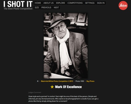 René Burri. Photo: ©Edmond Terakopian