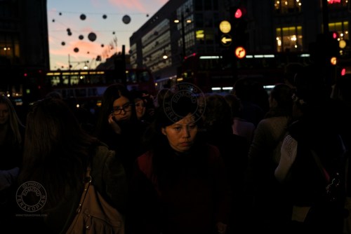 Daily life on Oxford Street at rush hour. October 17, 2013. Photo: Edmond Terakopian