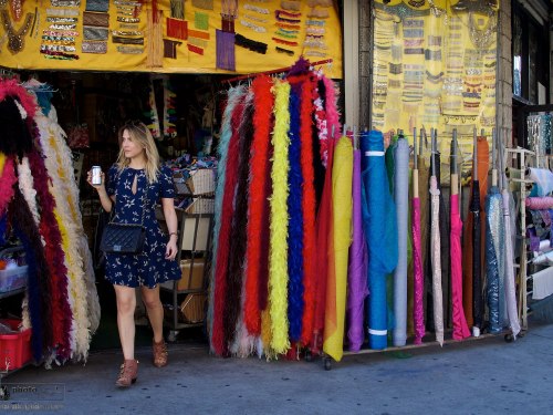 LA Fashion District, downtown Los Angeles, California, USA. January 17, 2014. Photo: Edmond Terakopian