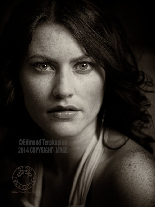 Portrait of a model. Olympus OM-D E-M1 Test Shot with the Olympus 75mm f1.8 lens. Castle Leslie, Glaslough, Ireland. September 10, 2013. Photo: ©Edmond Terakopian