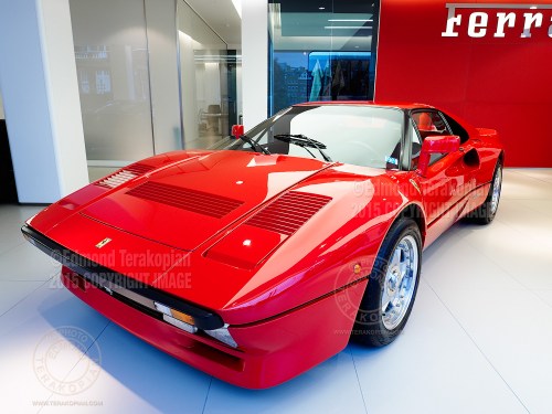 A rare Ferrari 288 GTO built in 1985 with only 883 miles on the clock. It is valued at £2,000,000 and available from H.R. Owen in South Kensington, London. Image shot on the Olympus OM-D E-M5 II, using the multi shot sensor shift facility, creating a 40 megapixel image. January 30, 2015. Photo: ©Edmond Terakopian