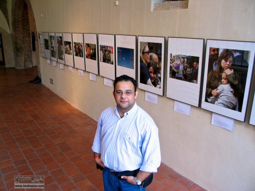 In Prague to recieve the Prize of Prague and view my solo exhibition which was part of the prize. September 2006. Photo: FotoPajer