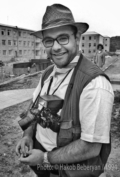 Edmond Terakopian in Shushi, Karabakh. August 1994. Photo: Hakob Berberyan