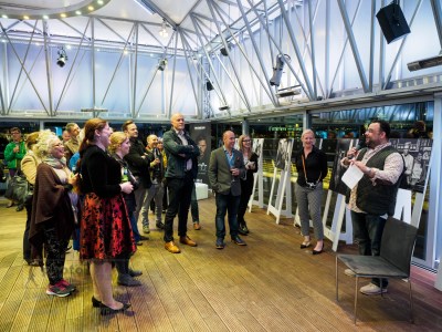 Speeches. The opening and private view of 